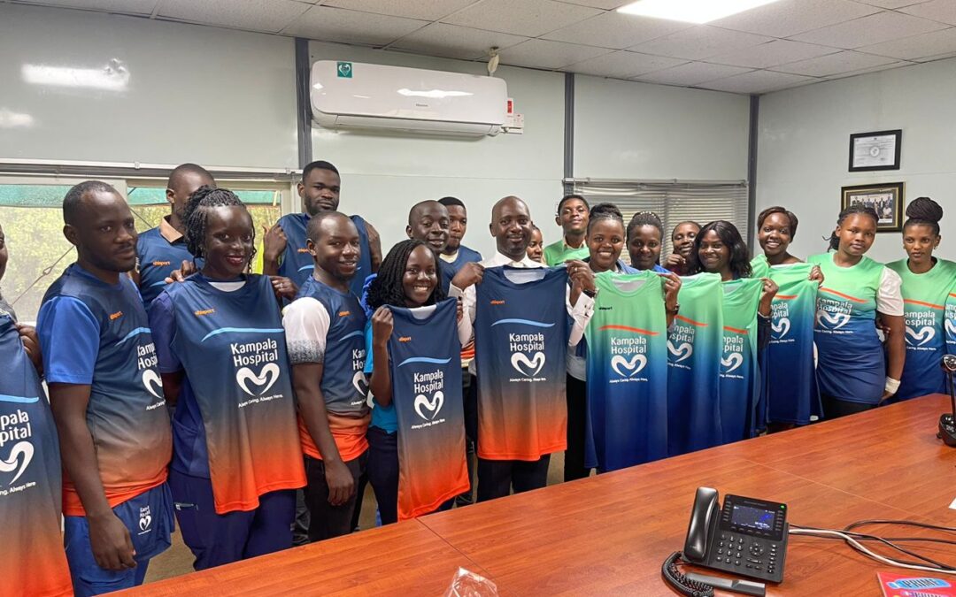 CEO Hands Over New Jerseys and Kits to Netball and Volleyball Teams